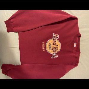 Hard Rock Cafe cropped crewneck
